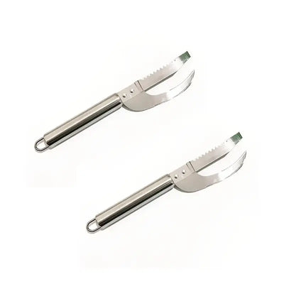 FishScaler - Cuchillo para limpiar pescado 3 en 1 de acero inoxidable