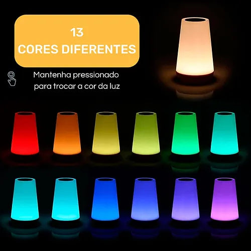 NightLamp - Luminária LED com 13 Cores
