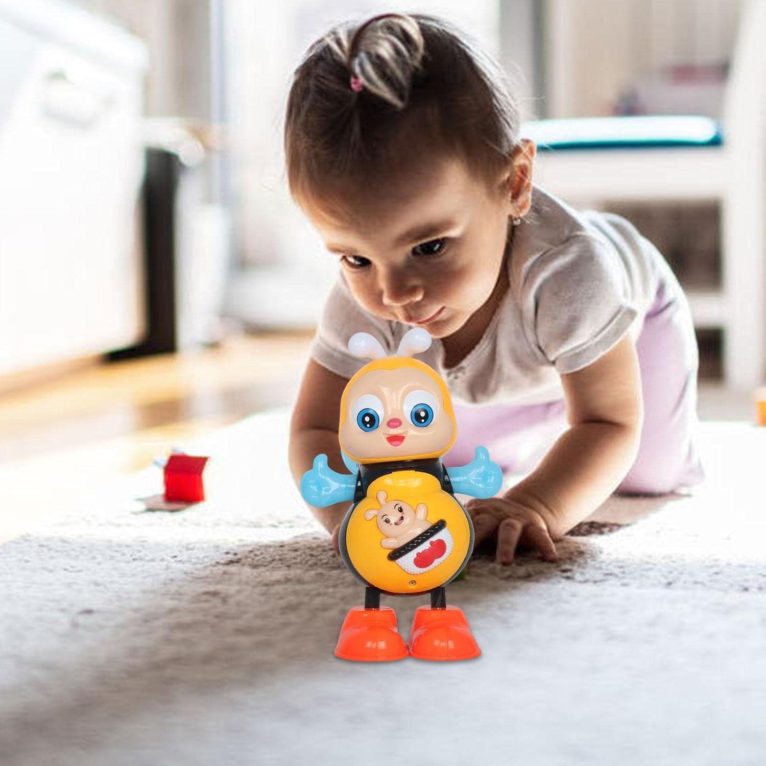 Abelhinha Pequenina™ – Brinquedo Abelha Musical Educativo com Luzes LED e Movimento