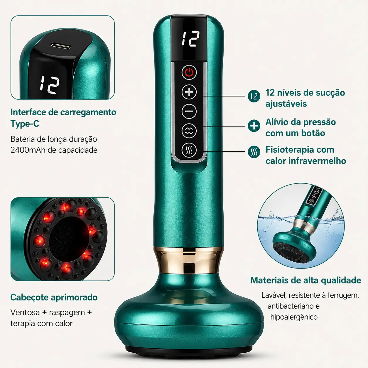 Velura™ | Massageador para Drenagem e Contorno das Pernas