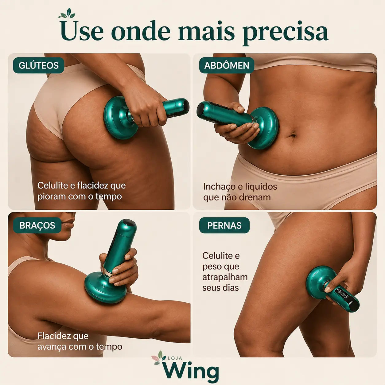 Velura™ | Massageador para Drenagem e Contorno das Pernas