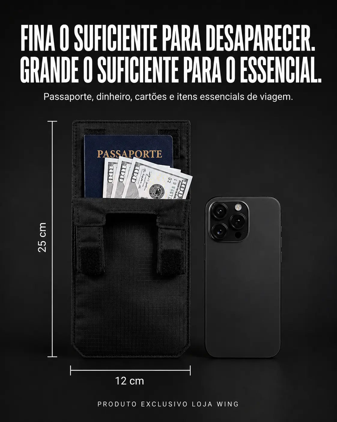 Phantom™ Carteira Oculta com Proteção RFID