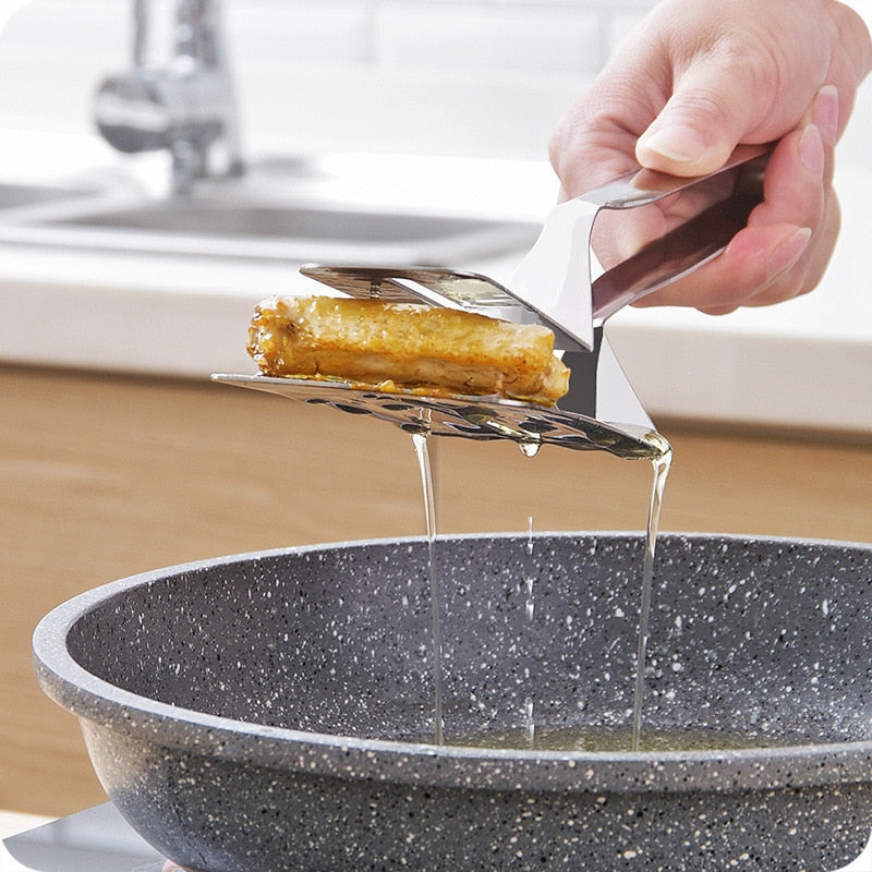 Clamp®️ - Espátula Pegador de Alimentos Inteligente em Aço Inox