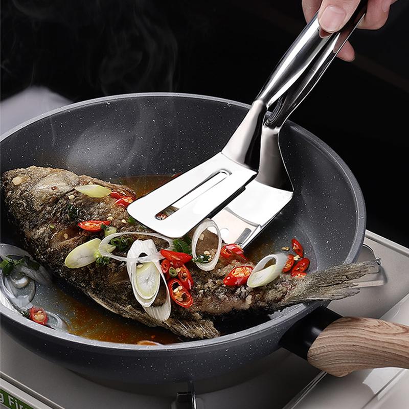 Clamp®️ - Espátula Pegador de Alimentos Inteligente em Aço Inox