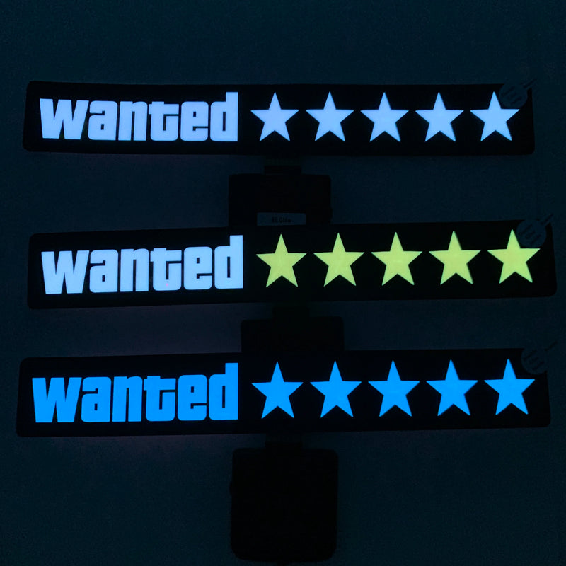 Wanted - Adesivo LED GTA 5 Estrelas para Carros [Leve 2 e Economize]