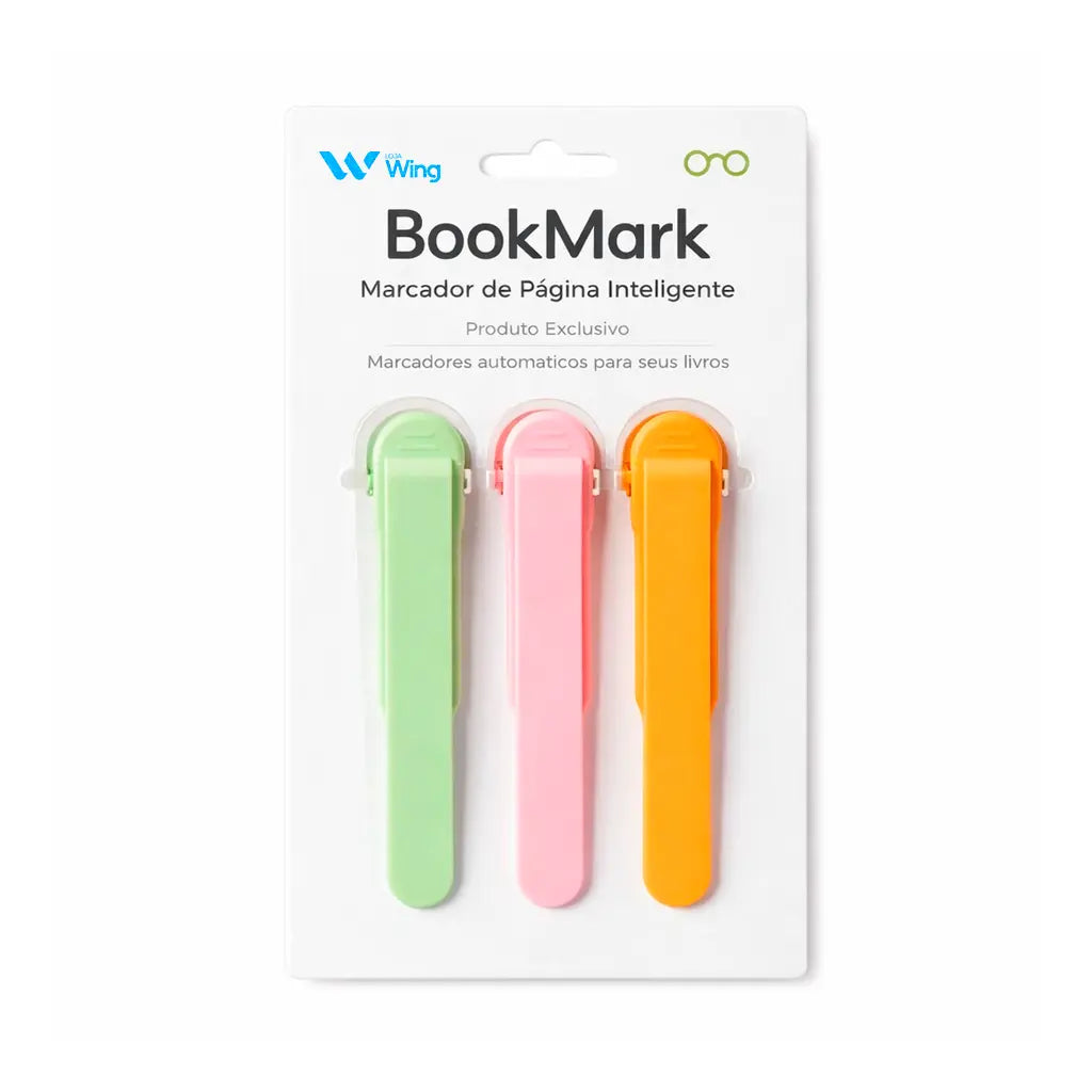 BookMark™ – Marcador de Página Inteligente (Kit com 3 unidades)