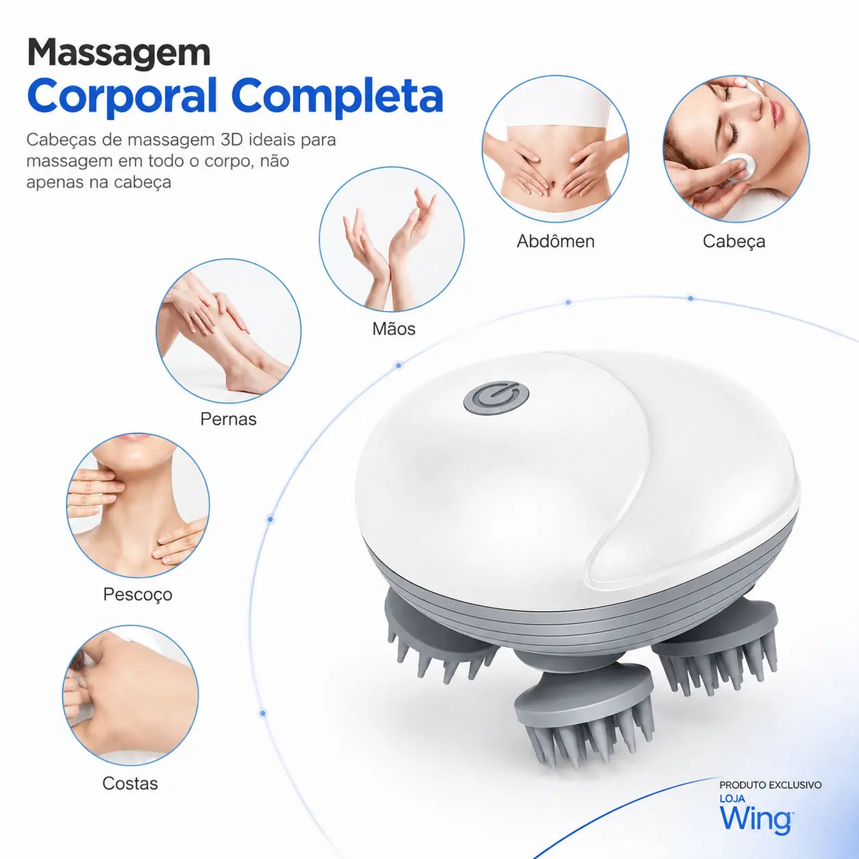 HeadWave™ – O Massageador Capilar Elétrico