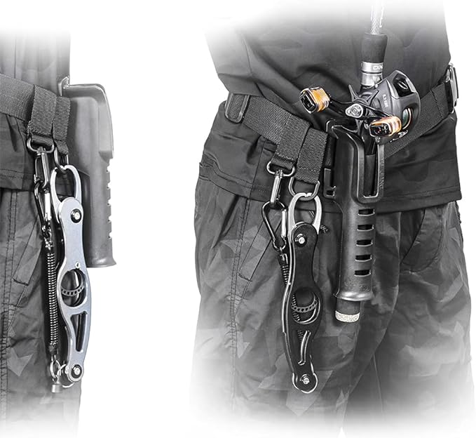 Cinto Multifuncional Ajustável com Suporte para Vara de Pesca