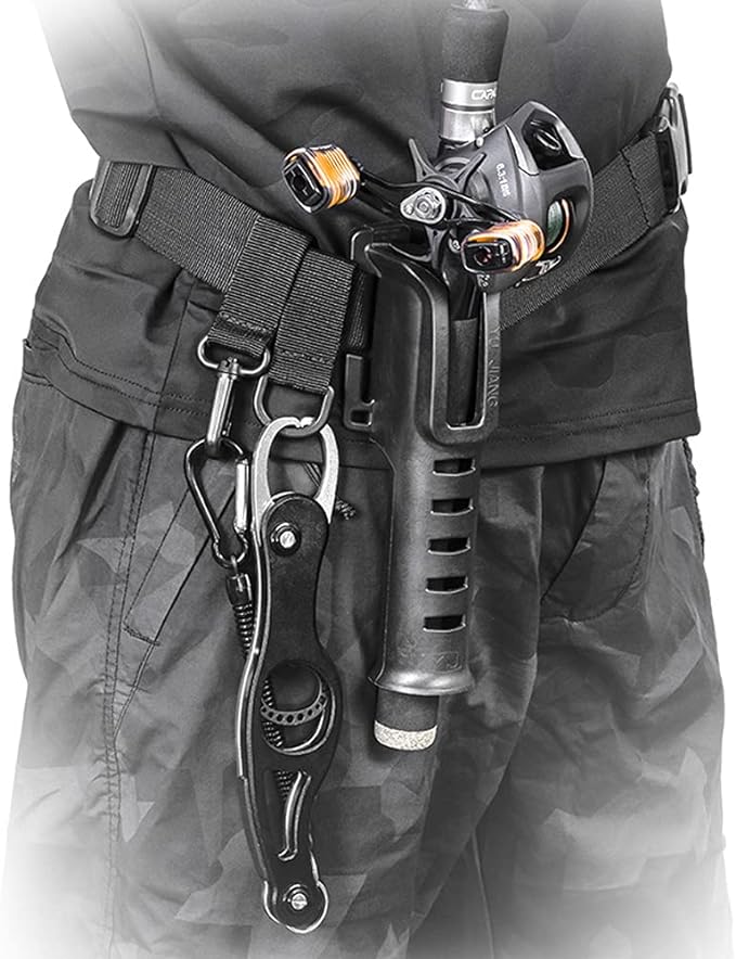 Cinto Multifuncional Ajustável com Suporte para Vara de Pesca