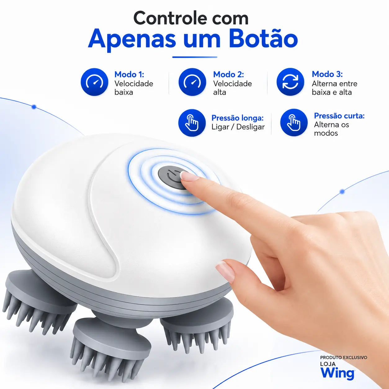 HeadWave™ – O Massageador Capilar Elétrico