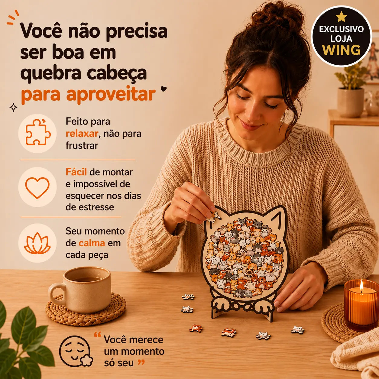 Pawzzle™ – Quebra-Cabeça de Gatos e Cachorros Antiestresse
