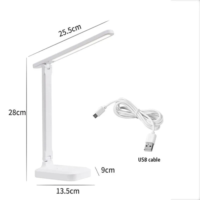 TouchLamp - Luminária de Mesa Touch Branca Flexível para Leitura