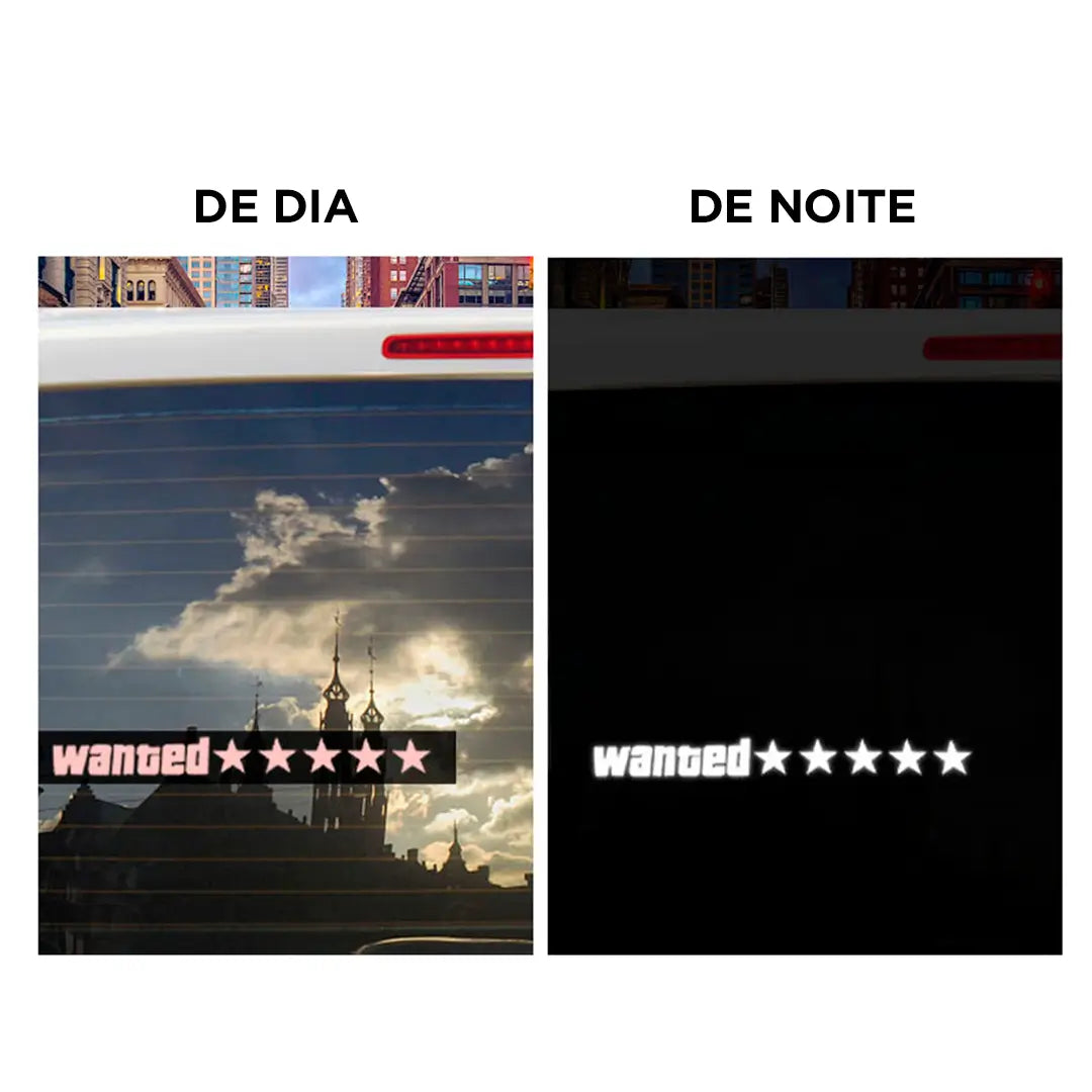 Wanted - Adesivo LED GTA 5 Estrelas para Carros [Leve 2 e Economize]