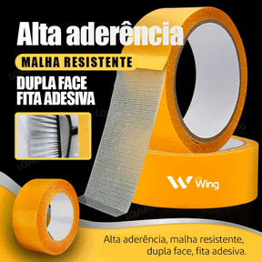 SuperGrip - Fita Adesiva de Tecido Dupla Face de Fixação Super Forte [FITA PREMIUM]