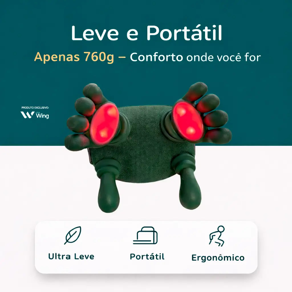 HandRelief™ – Massageador Cervical Portátil com Aquecimento Infravermelho