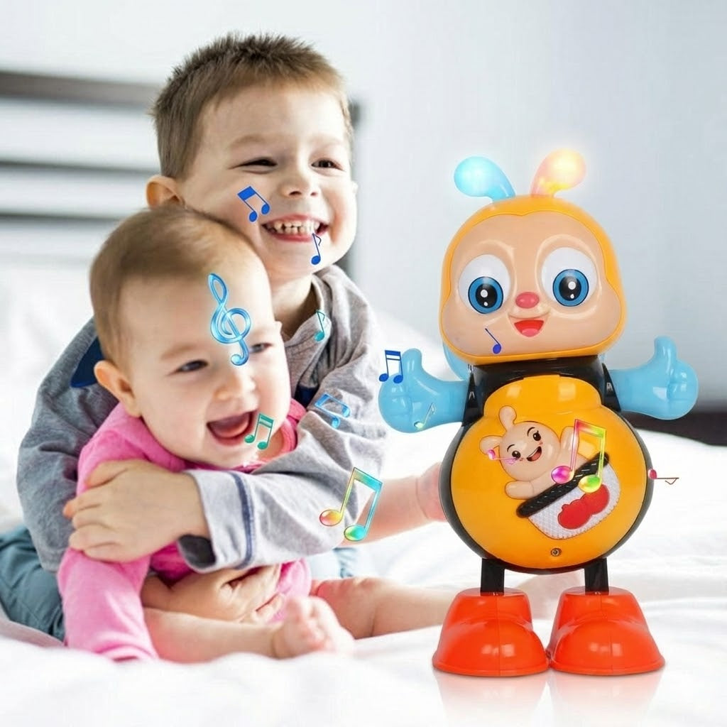 Abelhinha Pequenina™ – Brinquedo Abelha Musical Educativo com Luzes LED e Movimento