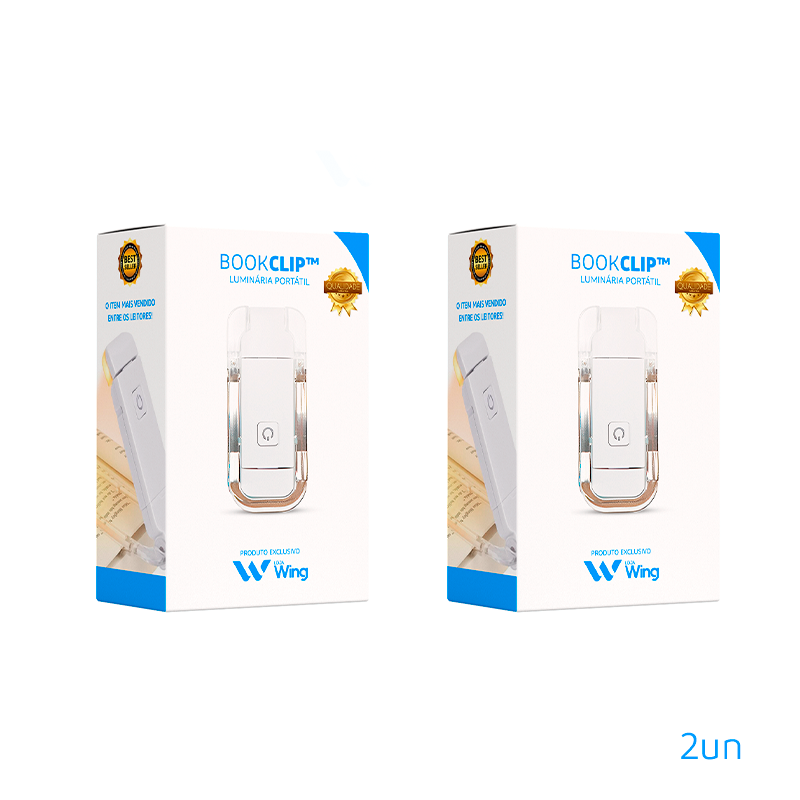 BookClip™ - Luminária Portátil para Leitura Recarregável (LEVE 2 E ECONOMIZE)